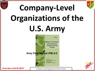 Company-Level Organizations of the U.S. Army