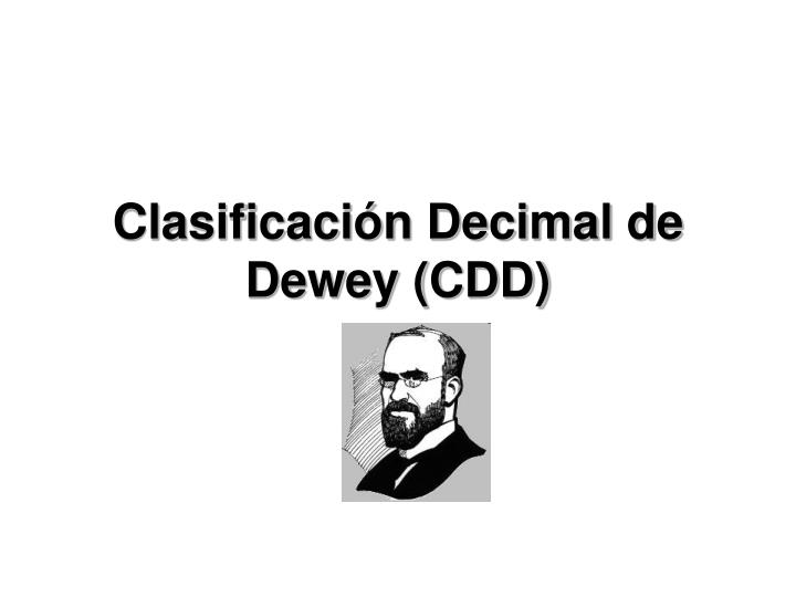 clasificaci n decimal de dewey cdd