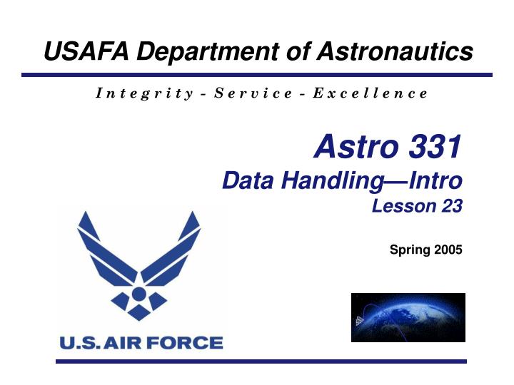 astro 331 data handling intro lesson 23