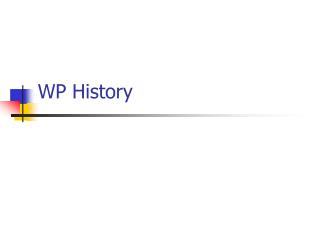 WP History