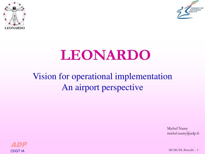vision for operational implementation an airport perspective