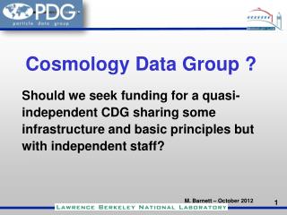 Cosmology Data Group ?