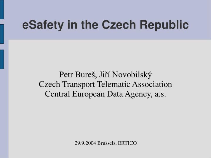 petr bure ji novobilsk czech transport telematic association cent ral european data agency a s