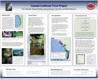 Background Coastal cutthroat trout ( Oncorhynchus clarkii clarkii ) (CCT) are one of the