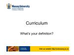 Curriculum - slide 1