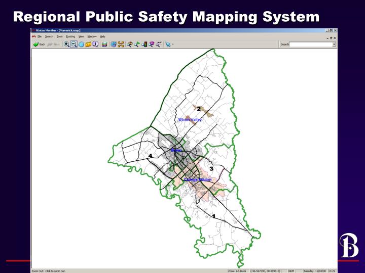 regional public safety mapping system