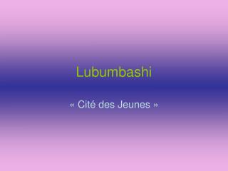lubumbashi