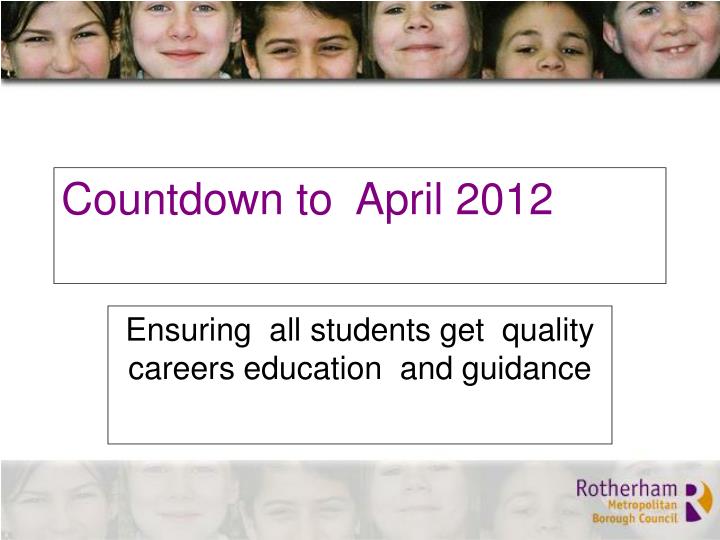 countdown to april 2012