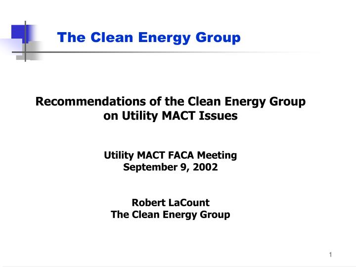 the clean energy group