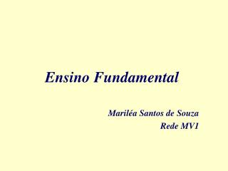 ensino fundamental