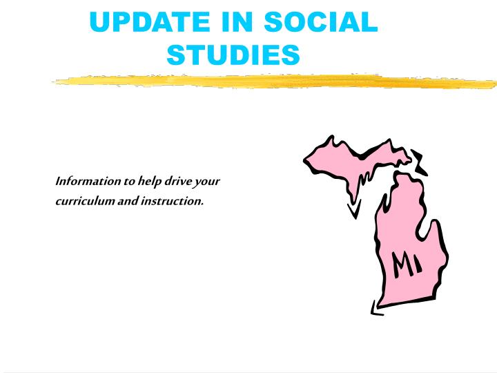 update in social studies
