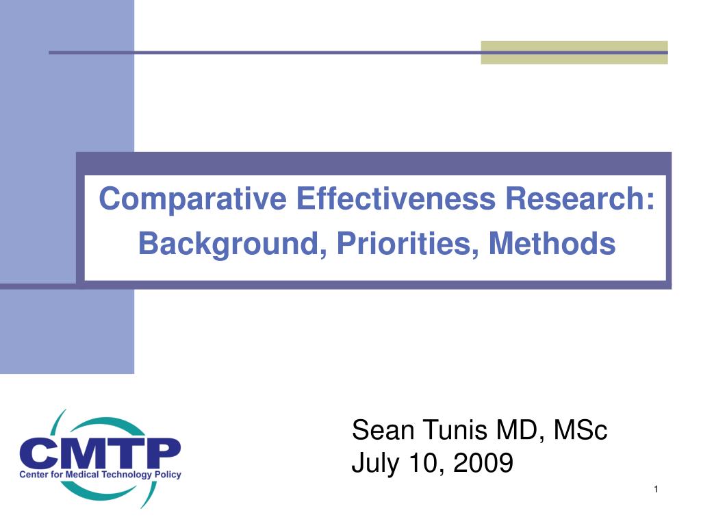 PPT - Enhancing Comparative Effectiveness Research for Improved ...