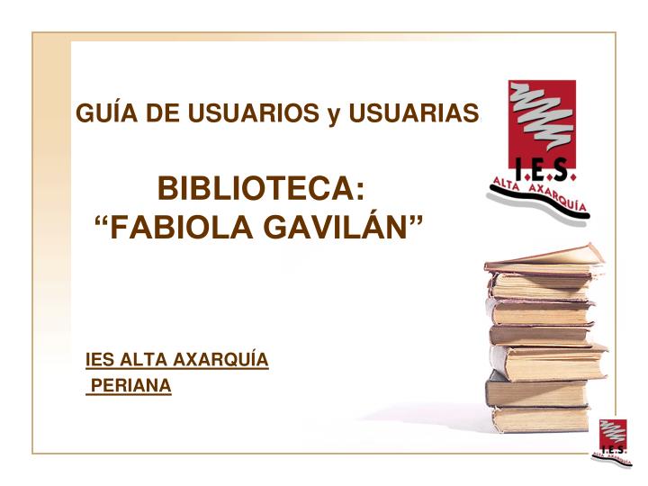 gu a de usuarios y usuarias biblioteca fabiola gavil n