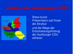 Aufbau der Hamburger CDU - slide 1