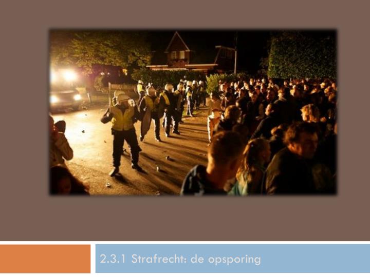 2 3 1 strafrecht de opsporing