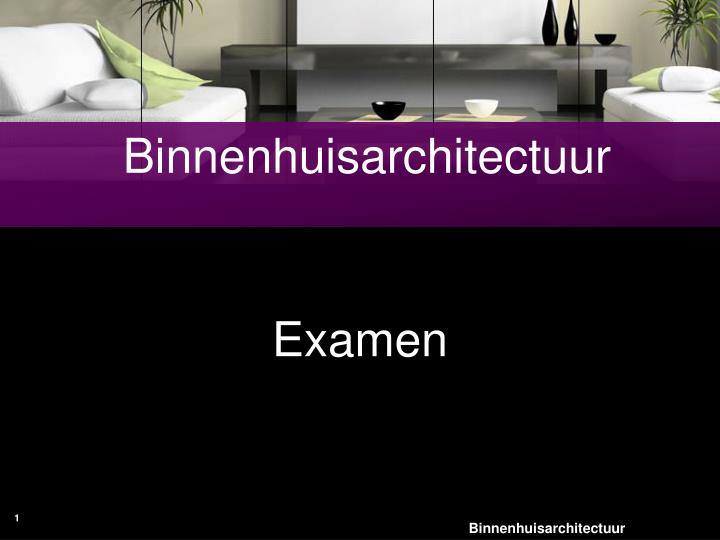 binnenhuisarchitectuur