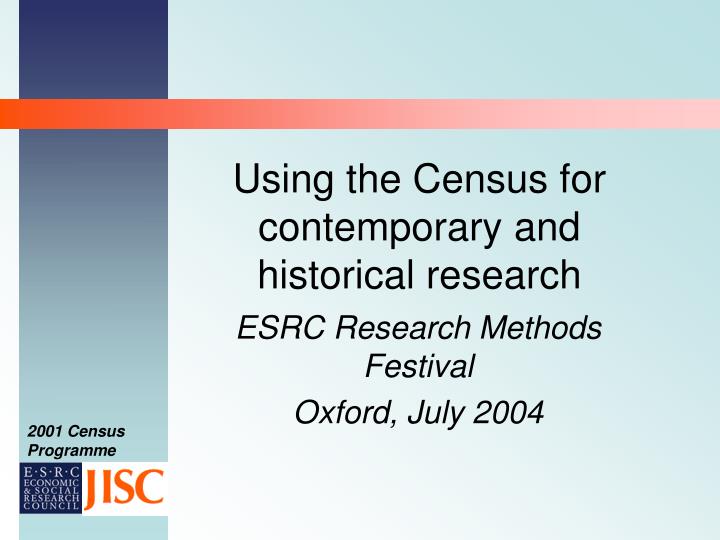 using the census for contemporary and historical research