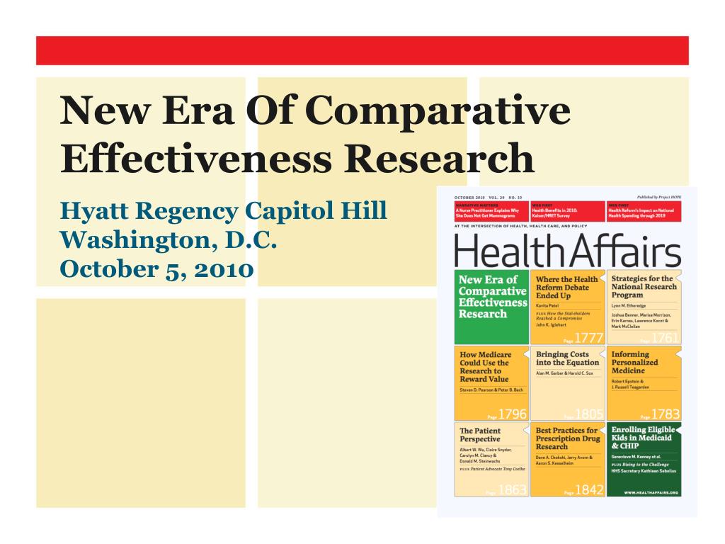 PPT - New Era Of Comparative Effectiveness Research PowerPoint ...