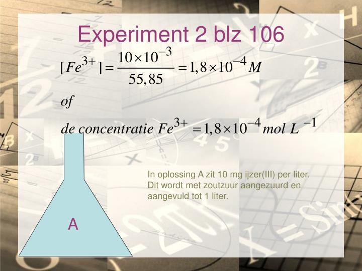 experiment 2 blz 106