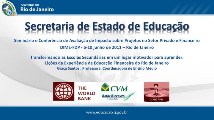 secretaria de estado de educa o