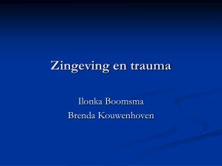 zingeving en trauma