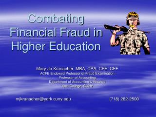 Combating Financial Fraud in Higher Education