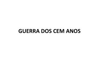 guerra dos cem anos