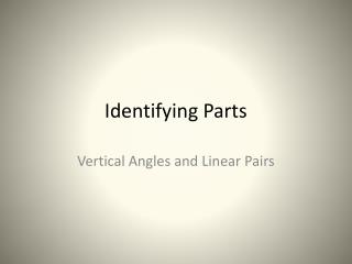 Identifying Parts