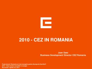 2010 - CEZ IN ROMANIA