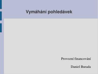 provozn financov n daniel burada