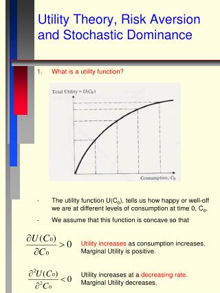 Utility Theory, Risk Aversion and Stochastic Dominance