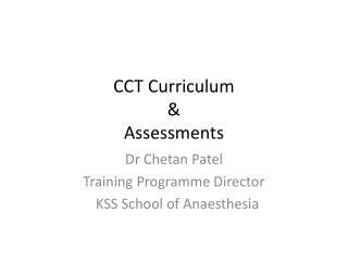 CCT Curriculum &amp; Assessments