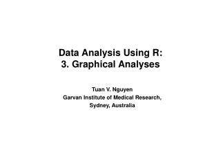 Data Analysis Using R: 3. Graphical Analyses