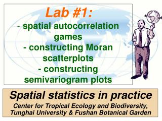 Spatial statistics in practice