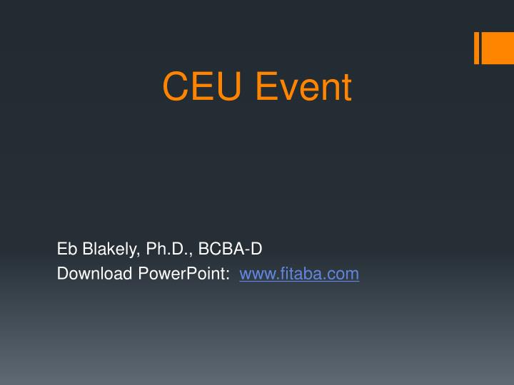 ceu event