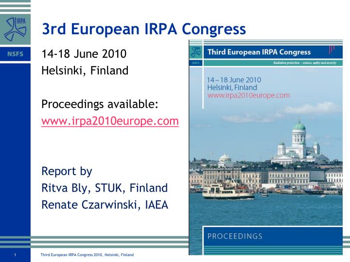 3rd european irpa congress