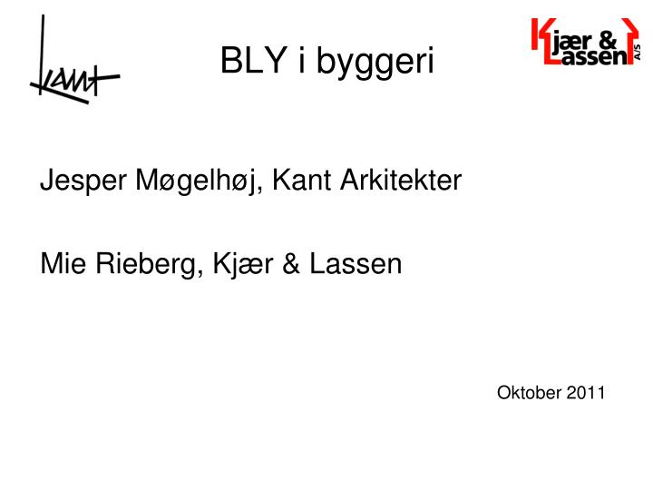 bly i byggeri