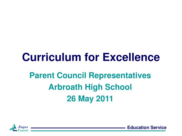 curriculum for excellence