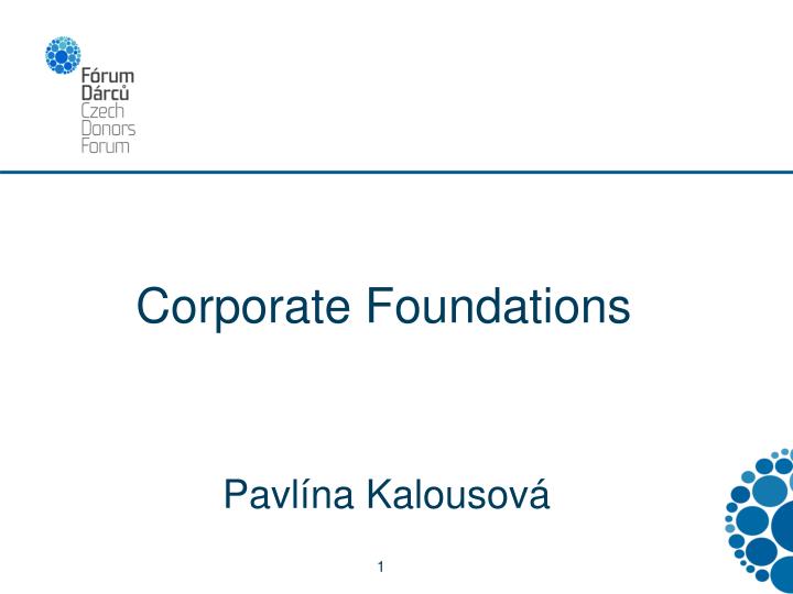 corporate foundations