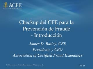 checkup del cfe para la prevenci n de fraude introducci n