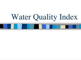 Water Quality Index