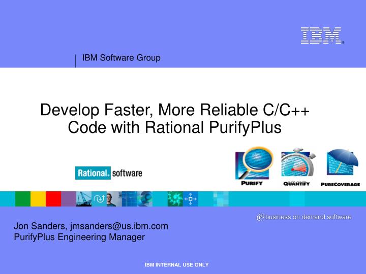 develop faster more reliable c c code with rational purifyplus