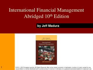 Multinational Financial Management: An Overview