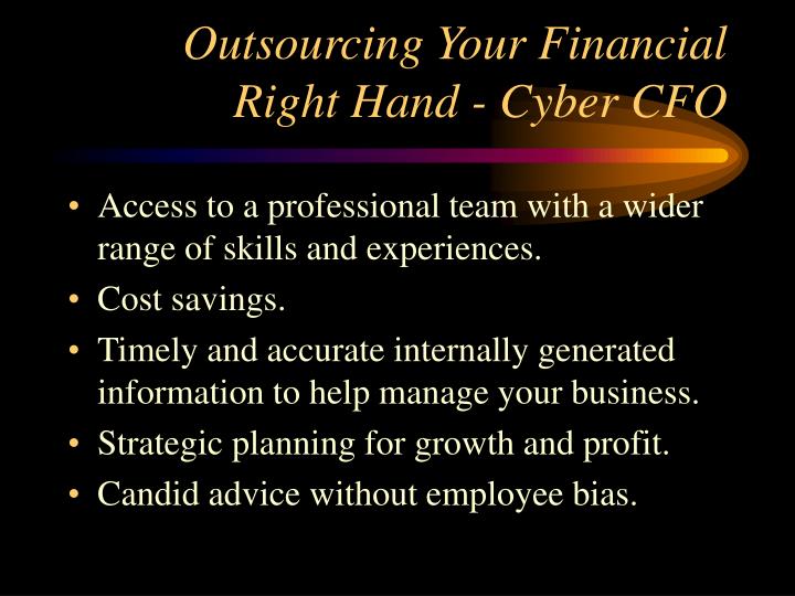 outsourcing your financial right hand cyber cfo