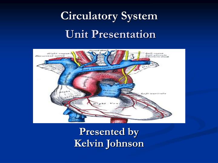 circulatory system unit presentation