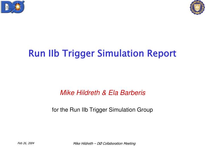 run iib trigger simulation report