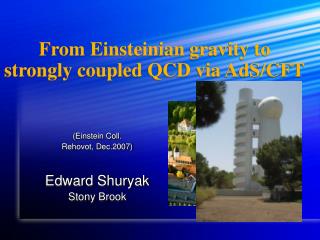 From Einsteinian gravity to strongly coupled QCD via AdS/CFT