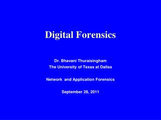 Digital Forensics