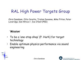 RAL High Power Targets Group