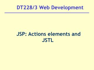 DT228/3 Web Development